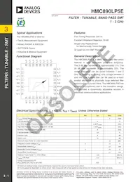 HMC890LP5E Datasheet Copertura