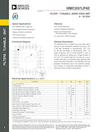 HMC897LP4E Datasheet Cover