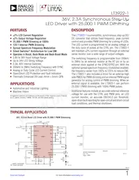 LT3922HUFD-1#TRPBF Datenblatt Cover