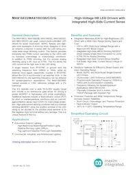 MAX16833BAUE/V+TQA Datenblatt Cover