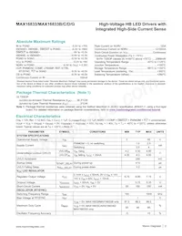 MAX16833BAUE/V+TQA Datasheet Pagina 2