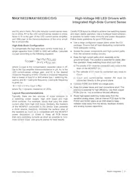 MAX16833BAUE/V+TQA Datasheet Page 21