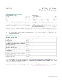 MAX16904SATB18/V+T Datasheet Pagina 3