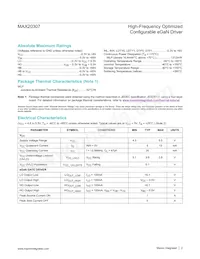 MAX20307EWL+ Datasheet Page 2