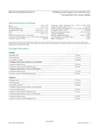 MAX22500EATB+T Datasheet Pagina 2