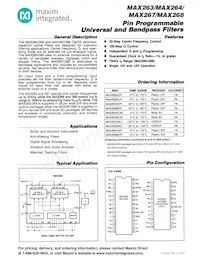 MAX263BC/D Datasheet Cover