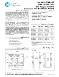 MAX263BC/D Datasheet Copertura