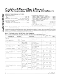 MAX308C/D Datasheet Pagina 2