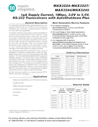 MAX3225CTP+ Datenblatt Cover