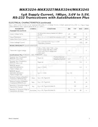 MAX3225CTP+ Datasheet Pagina 3