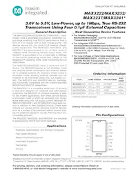 MAX3232EUE+TG11 Datasheet Cover