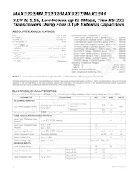 MAX3232EUE+TG11 Datasheet Page 2