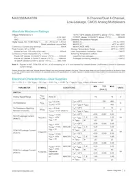 MAX338ETE-T Datasheet Pagina 2