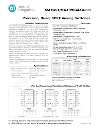 MAX392EPE+ Datasheet Copertura