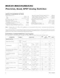 MAX392EPE+ Datasheet Pagina 2