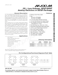 MAX4697EBT Datenblatt Cover