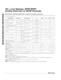 MAX4697EBT Datasheet Pagina 4