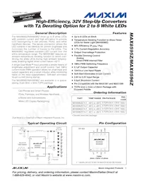 MAX8595ZETA+TG51 Datenblatt Cover