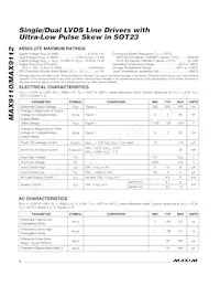 MAX9112EKA+G035 Datasheet Pagina 2