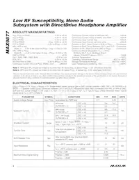 MAX9877EWP+CG2 Datasheet Pagina 2