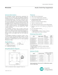 MAX9890BETA/V+T Datenblatt Cover