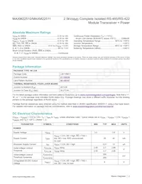 MAXM22511GLH+T Datasheet Page 2