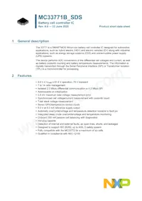 MC33771BTP1AER2 Datasheet Copertura