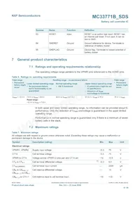 MC33771BTP1AER2 Datasheet Pagina 9