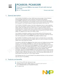 PCA9539RPW Datasheet Cover