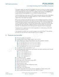 PCAL6408AEXX Datasheet Page 2