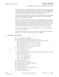 PCAL6416AEX1Z數據表 頁面 2