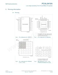 PCAL6416AEX1Z數據表 頁面 5