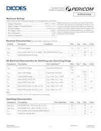 PI3PCIE3242AZLEX-55 Datasheet Pagina 4