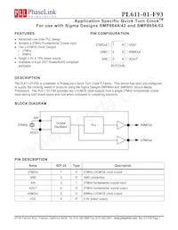 PL611-01-F93TC Datasheet Copertura