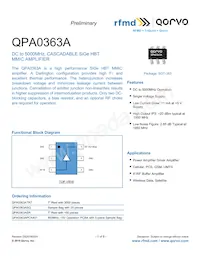 QPA0363A數據表 封面