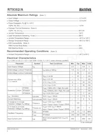 RT9362APQV Datasheet Page 6