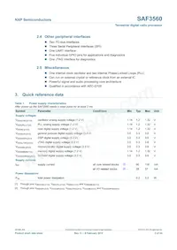 SAF3560HV/V1103 Datasheet Pagina 3