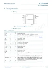 SC18IS601IBS Datasheet Page 4
