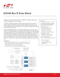 SI5348A-D06323-GMR Datenblatt Cover