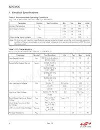 SI5355A-B08705-GM Datenblatt Seite 4