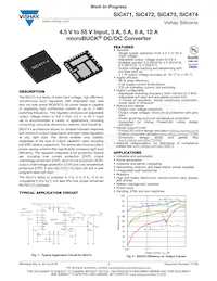 SIC471ED-T1-GE3 Datasheet Cover