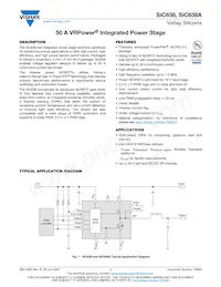 SIC638CD-T1-GE3 Datasheet Cover