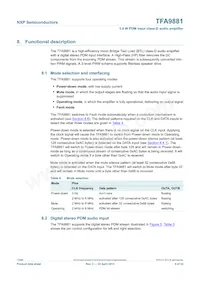 TFA9881UK/N1 Datasheet Pagina 5