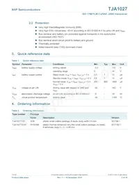 TJA1027T/20/1J Datasheet Page 2