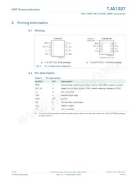 TJA1027T/20/1J數據表 頁面 4