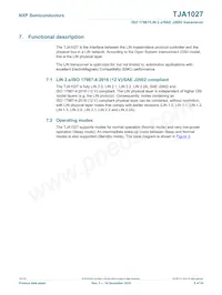 TJA1027T/20/1J Datasheet Pagina 5