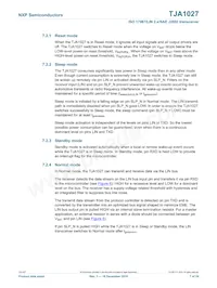 TJA1027T/20/1J Datasheet Pagina 7