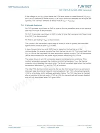 TJA1027T/20/1J Datasheet Page 9