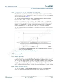 TJA1028T/5V0/20/DZ Datasheet Page 7