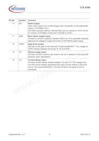 TLE63892GV50XUMA1 Datasheet Pagina 5